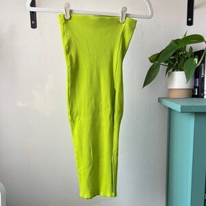 Lulu's Lime Pencil Skirt